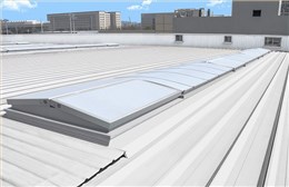 成都天府國際機(jī)場國航貨運(yùn)站—四川三角型電動采光排煙天窗